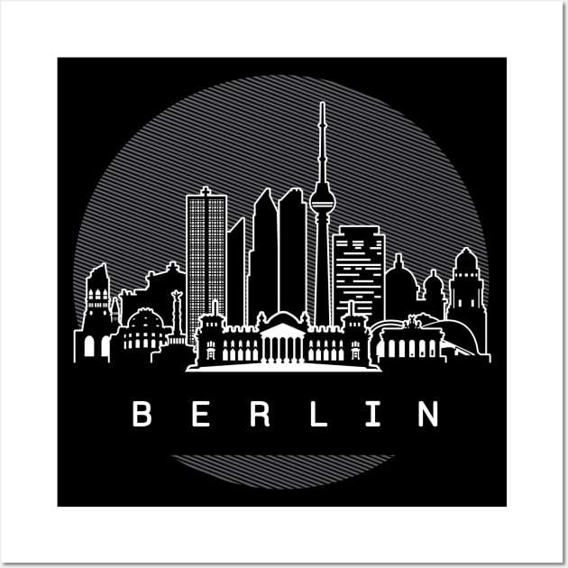 Berlin Germany Skyline Wall Art by travel2xplanet